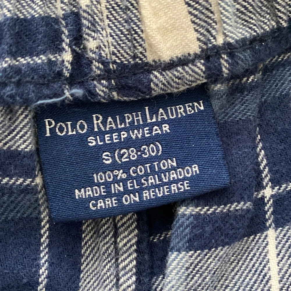 Polo Ralph Lauren Navy Plaid Sleepwear